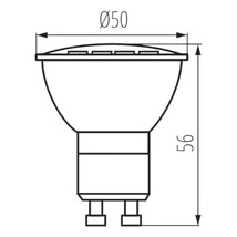 Kanlux LED izzó 4,9W GU10 400lm 4000K TOMIv2 34967