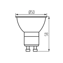 Kanlux LED izzó GU10 7W 1000lm 4000K K LED 36335