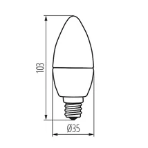 Kanlux LED izzó gyertya E14 6,5W 4000K 806lm C35 DUN 23436