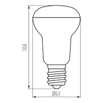 Kanlux SIGO LED izzó E27 8W 720lm 3000K R63 22737