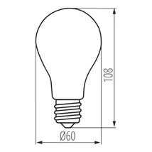 Kanlux XLED-EX filament izzó E27 3,8W 806lm 4000K A60 35271