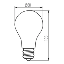 Kanlux XLED filament izzó E27 7W 810lm 2700K A60 29601