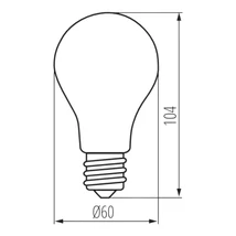 Kanlux XLED STEPDIM filament izzó E27 7W 810lm 2700K A60 29634