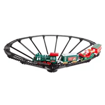 Karácsonyfa kisvasút elemes ,zenél, világít BW2042