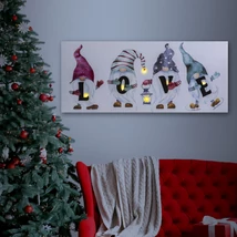 Karácsonyi LED-es fali hangulatkép "LOVE" 70 x 30 cm 58477
