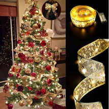 Karácsonyi LED-es szalag piros 2m x 5cm 58933A