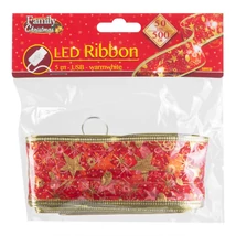Karácsonyi LED-es szalag piros 5m x 5cm 58933J