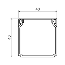 Kopos Kolin kábelcsatorna 40x40 mm sötétbarna műanyag LHD 40X40_HD