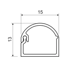 Kopos Kolin öntapadós kábelcsatorna 15x13 mm fehér műanyag LZK 15X12_P2