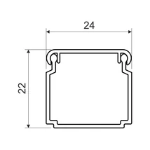 Kopos Kolin öntapadós kábelcsatorna 24x22 mm fehér műanyag LV 24X22_P2