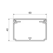Kopos Kolin öntapadós kábelcsatorna 60x40 mm fehér műanyag LH 60X40_P2