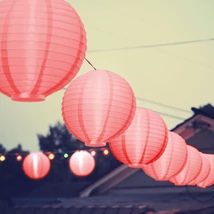 LED-es lampion - 1 LED - piros - 2 x AAA 11399RD