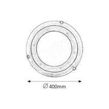 R.3714 Laretta menny. D40 E27 2x60W bronz köröm