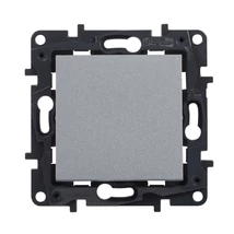 Legrand Niloé Step 106+6 kettős váltókapcsoló alumínium 10AX 863308