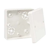 Kopos Kolin kötődoboz fedéllel kábelcsatornához 81x81x16mm fehér LK 80R/2_HB