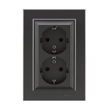 Makel Karea dupla dugalj 2x2P+F kerettel antracit 56050082