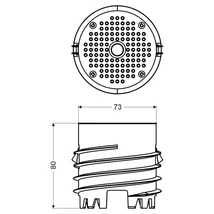 KOPOS KOLIN Szerelőlemez min 80mm hőszigetelő burolatkoz, utólagos felszereléshez 15N terhelhetőség MDFZ 80 KB