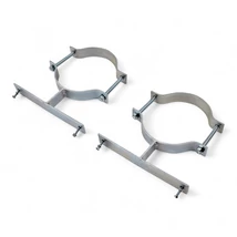 Mérőtartó bilincs készlet faoszlopra 300mm 2db/csomag BIL-300X300-RR