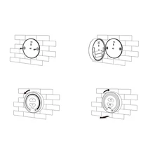 Ledsz.távirányító körérintős Dimmer panel 2,45 GHz FUT087