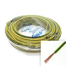 Mkh vezeték 1,5 mm2 zöld-sárga sodrott réz kábel H07V-K