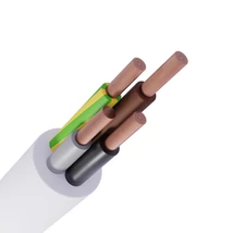MT 4x4 mm2 kábel sodrott réz vezeték fehér darabolt H05VV-F