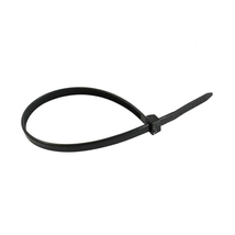 Normál kábelkötegelő, fekete 135×2.6mm