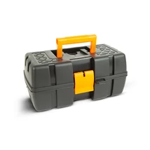 Nou műanyag szerszámos láda 31x18x14 cm nyitható tálcás 11011A