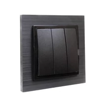 Olbia Electric TITAN 3-as csillárkapcsoló kerettel fekete BS-TN.3