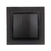 Olbia Electric TITAN 3-as csillárkapcsoló kerettel fekete BS-TN.3