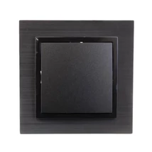 Olbia Electric TITAN egypólusú kapcsoló (101) kerettel fekete BS-TN.1