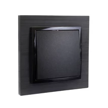 Olbia Electric TITAN egypólusú kapcsoló (101) kerettel fekete BS-TN.1