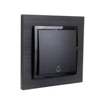 Olbia Electric TITAN egypólusú nyomó csengőjellel kerettel fekete BS-TN.Z