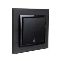 Olbia Electric TITAN váltókapcsoló (106) kerettel fekete BS-TN.SC