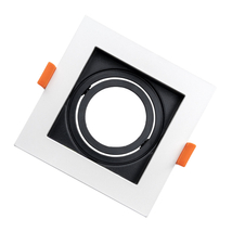 Optonica billenthető műanyag beépíthető spot lámpa fehér-fekete 1xGU10 IP20 2052