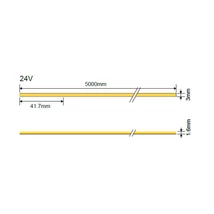 Optonica COB LED szalag SLIM 24V 7W/m 560lm/m 4500K 384LED/m IP20 4963