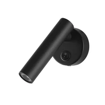 Optonica fali LED olvasólámpa kerek fekete 2W 140lm 3000K 7581