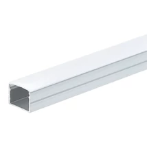 Optonica falon kívüli alumínium led profil opál búrával ezüst 2m 5133