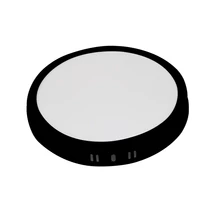 Optonica falon kívüli LED panel kerek 6W 420lm CCT fekete IP20 12929