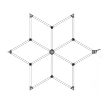 Optonica hexagon LED lámpa rendszer 6 modul 126W 15120lm 6000K 16821