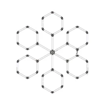 Optonica hexagon LED lámpa rendszer 6 modul 306W 36720lm 6000K 16824