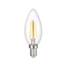 Optonica filament LED lámpa-izzó C35 gyertya E14 6W 6000K hideg fehér 1410