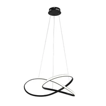 Optonica LED függeszték 30W 2400lm 3000K fekete IP20 19042