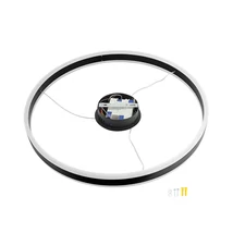 Optonica LED függeszték 36W 2880lm 3000K fekete IP20 19035
