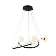 Optonica LED függeszték 36W 2880lm 3000K fekete IP20 19046