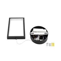 Optonica LED függeszték 4W 320lm 3000K fekete IP20 19049
