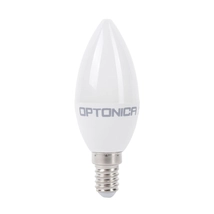 Optonica LED izzó gyertya E14 3,7W 6000K hideg fehér 320lm C37 1422