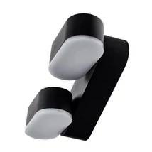 Optonica LED kültéri fali lámpa 12W 1320lm 3000K fekete forgatható IP54 7482