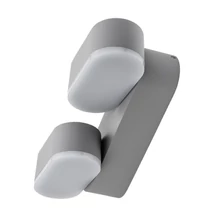 Optonica LED kültéri fali lámpa 12W 1320lm 4000K szürke forgatható IP54 7486