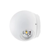Optonica LED kültéri fali lámpa 6W 660lm 3000K fehér kerek 2LED IP54 7493