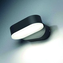 Optonica LED kültéri fali lámpa 6W 660lm 3000K fekete forgatható IP54 7476